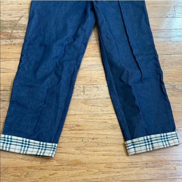 Vintage T.H.E. Hip-Hop Elements Denim Jacket & Pants Set XL/36 Plaid Trim 100% C - Picture 7 of 7